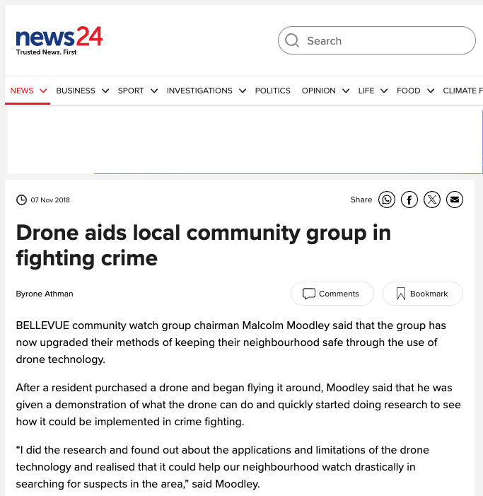 Drone Technology for Crime Fighting 2018